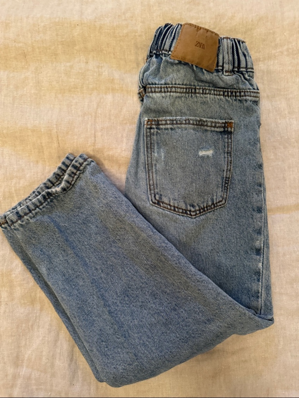 Zara Boys Distressed Light Blue Jeans